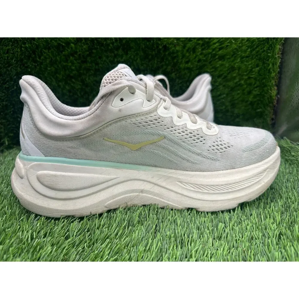Hoka One One Bondi 9 1162012-TLSL Athletic Sneaker Women's 9B Beige Knit Running